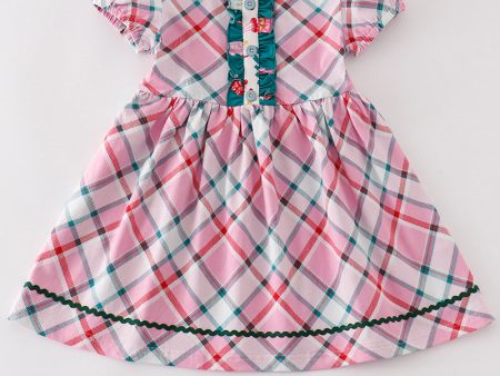 Platinum Pink plaid dress Fashion