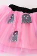 Black halloween boo sequin tutu skorts set Hot on Sale